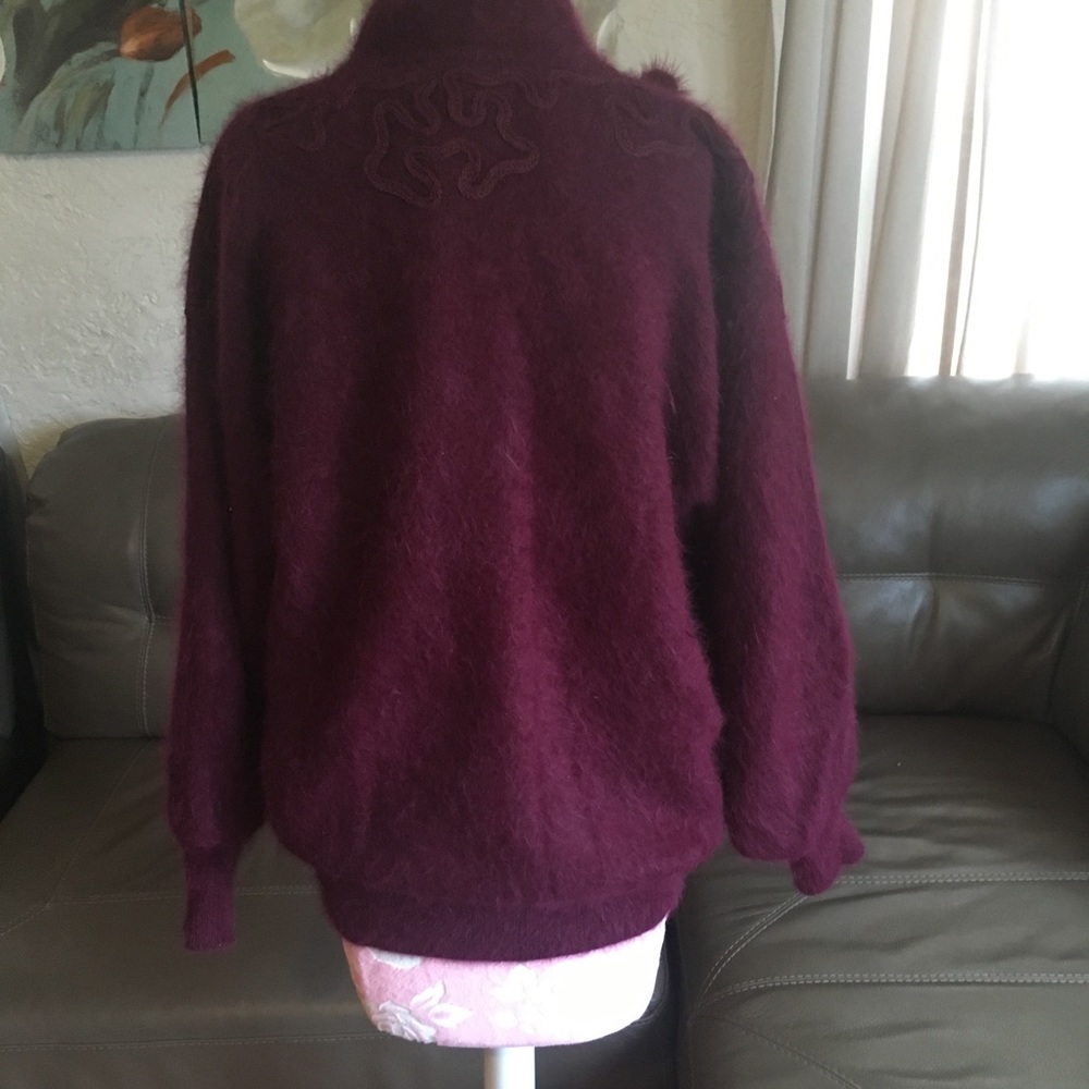 Angora Maroon Jacket - Picture 2 of 5